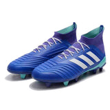 Adidas Predator 18.1 FG Soccer Cleats Purple Blue White turquoise - TraShoes