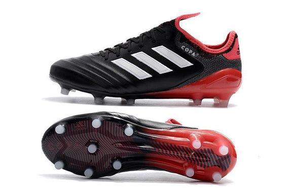 Adidas Copa 18.1 FG Soccer Cleats Black Red - TraShoes