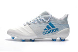 New Adidas X Series Leather FG Soccer Cleats Shoes White Blue