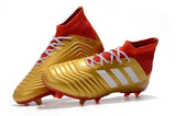 Adidas Predator 18.1 FG Soccer Cleats Golden Core White Red - TraShoes