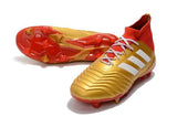 Adidas Predator 18.1 FG Soccer Cleats Golden Core White Red - TraShoes