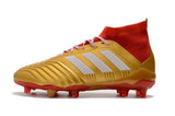 Adidas Predator 18.1 FG Soccer Cleats Golden Core White Red - TraShoes