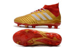 Adidas Predator 18.1 FG Soccer Cleats Golden Core White Red - TraShoes