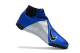 Nike Phantom Vision Elite TF Nike Turf Blue Silver Black - TraShoes