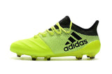 New Adidas fluorescent FG TPU Soccer Cleats Shoes Green Black