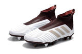 Adidas Predator 18+ FG Soccer Cleats White Gold Wine Red - TraShoes