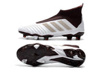 Adidas Predator 18+ FG Soccer Cleats White Gold Wine Red - TraShoes