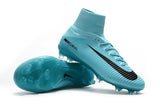 Nike Mercurial Superfly V FG Soccer Cleats Moon Blue Black - TraShoes