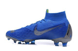 NIKE Mercurial Superfly VI 360 Elite FG Blue W Silver Nike - TraShoes