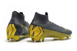 NIKE Mercurial Superfly VI 360 Elite FG Yellow Stripe Grey - TraShoes