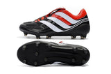 Adidas Predator Precision FG Soccer Cleats Black Red White - TraShoes