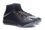 Nike HypervenomX Proximo II Dynamic Fit IC HP30027 Black/Orange/Silver - TraShoes