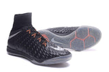 Nike HypervenomX Proximo II Dynamic Fit IC HP30027 Black/Orange/Silver - TraShoes