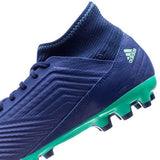 Adidas Predator 18.3 AG/FG Soccer Cleats Royal Blue White Green - TraShoes