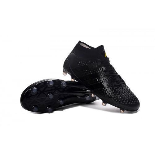 Adidas ACE 16.1 Primeknit FG/AG Soccer Shoes Core Black - TraShoes