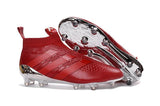 Adidas ACE 16+ Purecontrol FG/AG Soccer Cleats Red Silver - TraShoes