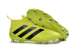 Adidas ACE 16+ Purecontrol FG/AG Soccer Cleats Solar Yellow Black - TraShoes