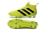 Adidas ACE 16+ Purecontrol FG/AG Soccer Cleats Solar Yellow Black - TraShoes