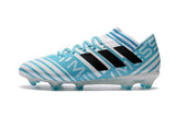 New Adidas Nemeziz Messi FG Soccer Cleats Shoes Silver Blue Black