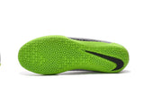 Nike Hypervenom Phelon II Indoor Soccer Shoes Platinum Black Green - TraShoes