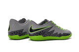 Nike Hypervenom Phelon II Indoor Soccer Shoes Platinum Black Green - TraShoes