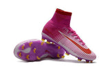 Nike Mercurial Superfly V Fg White Red Shoes Pink - TraShoes