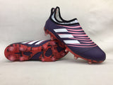 Adidas Glitch Skin 17 FG Soccer Shoes Purple White Red Pink - TraShoes