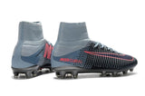 Nike Mercurial Superfly V AG Soccer Cleats Black Grey Pink - TraShoes