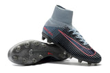 Nike Mercurial Superfly V AG Soccer Cleats Black Grey Pink - TraShoes