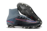 Nike Mercurial Superfly V AG Soccer Cleats Black Grey Pink - TraShoes