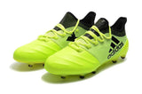 New Adidas fluorescent FG TPU Soccer Cleats Shoes Green Black