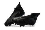 Adidas Predator 18+ FG Soccer Cleats All Black - TraShoes