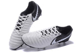 Nike Tiempo Legend VII FG Soccer Cleats White Black - TraShoes