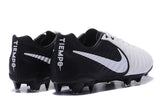 Nike Tiempo Legend VII FG Soccer Cleats White Black - TraShoes