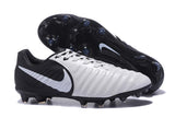 Nike Tiempo Legend VII FG Soccer Cleats White Black - TraShoes
