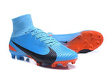 Nike Mercurial Superfly V FG Soccer Cleats Blue Orange Black - TraShoes