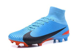 Nike Mercurial Superfly V FG Soccer Cleats Blue Orange Black - TraShoes