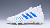 Adidas Predator 19.1 FG White Blue no Lace - TraShoes