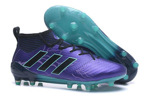 Adidas ACE 17.1 Primeknit Soccer Cleats Legend Ink Black Energy Aqua - TraShoes