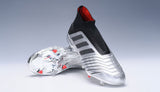 Adidas Predator 19.1 FG Silver Black - TraShoes