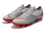 NIKE Mercurial Superfly VI 360 Elite AG High Low Silver Red - TraShoes