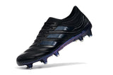 Adidas Copa 19.1 FG Black Blue - TraShoes