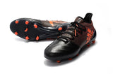 New Adidas X Series Leather FG Soccer Cleats Shoes Black Orange