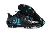 New Adidas X Series Leather FG Soccer Cleats Shoes Black Blue