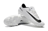 Nike Mercurial Vapor XI FG Soccer Cleats White Black - TraShoes