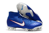NIKE Mercurial Superfly VI 360 Elite FG Blue White Orange Lining - TraShoes