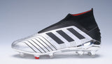 Adidas Predator 19.1 FG Silver Black - TraShoes