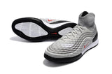 Nike MagistaX Proximo II IC Soccer Shoes Cool Grey Varsity Red Black - TraShoes