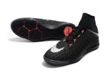 Nike HypervenomX Proximo II DF IC HP30043 Black/Metallic Silver/Orange - TraShoes