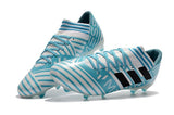 New Adidas Nemeziz Messi FG Soccer Cleats Shoes Silver Blue Black